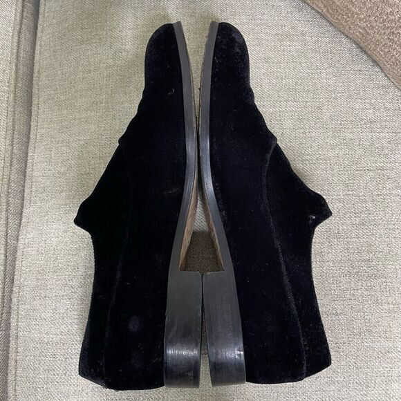 DONALD J PLINER Loafers Mens Size 8 Black Velvet Marcio Venetian Slip On Shoes - Picture 7 of 15